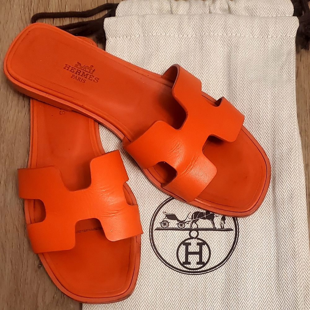 Hermes Oran Sandals Authentic